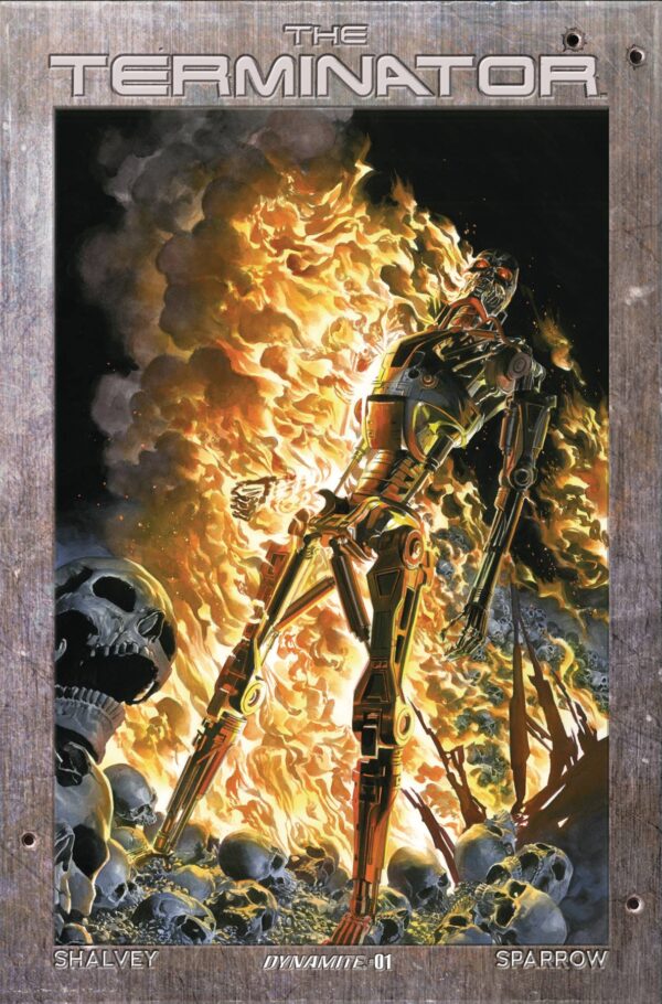 Terminator #1 Cover P 20 Copy Incentive Ross Burning Earth Icon Foi